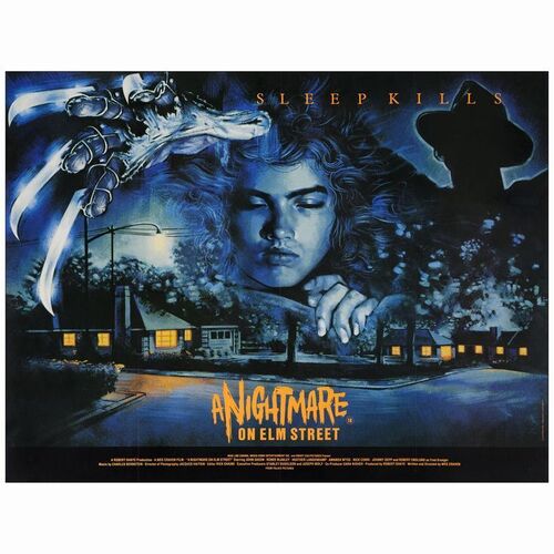 201: British Quad (30" x 40" ); Very Fine- on Linen ### A NIGHTMARE ON ELM STREET (1984)