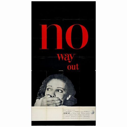 202: Three Sheet (41" x 78" ); Very Fine Folded ### NO WAY OUT (1950)