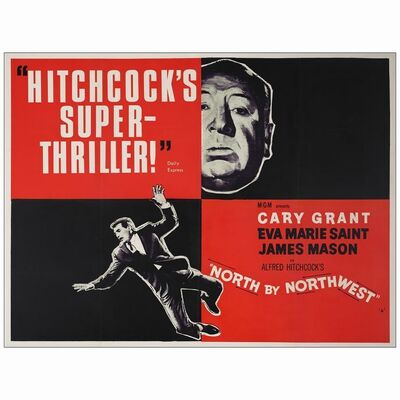 204: British Quad (30" x 40"); Very Fine+ on Linen ### NORTH BY NORTHWEST (R-Early 1960s)