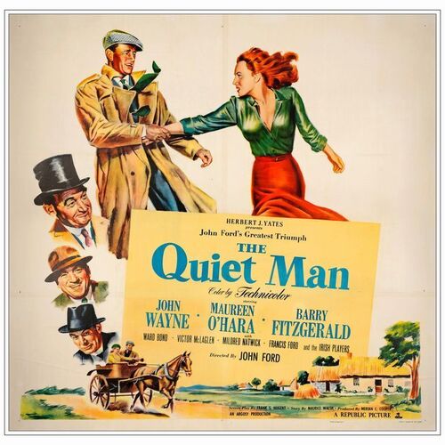224: Six Sheet (81" x 81" ); Very Fine- on Linen ### THE QUIET MAN (1952)