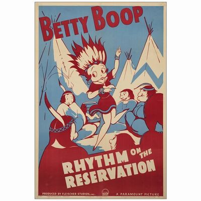 228: One Sheet (27" x 41" ); Very Fine on Linen ### BETTY BOOP: RHYTHM ON THE RESERVATION (1939)