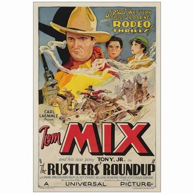 231: One Sheet (27" x 41"); Very Fine- on Linen ### THE RUSTLERS ROUND UP (1933)