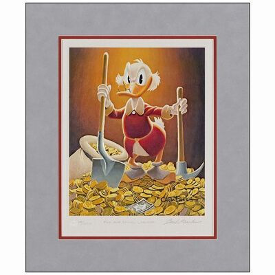 236: Limited Edition Print (13 1/2"" x 11" Unframed) Notated and Signed by Artist; 14/100 Artist Proof-Pick and Shovel Laborer; Very Fine+ ### SCROOGE MCDUCK (1992)