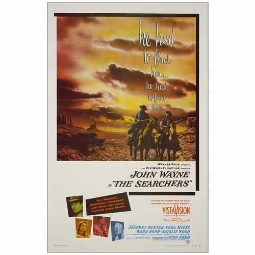 239: One Sheet (27" x 41.5"); Very Fine+ on Linen ### THE SEARCHERS (1956)