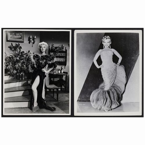 244: Vintage Over-Sized Promotional Photos (2) (11" x 14"); Fine+ ### MARILYN MONROE (19505)