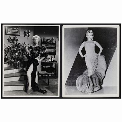 244: Vintage Over-Sized Promotional Photos (2) (11" x 14"); Fine+ ### MARILYN MONROE (19505)