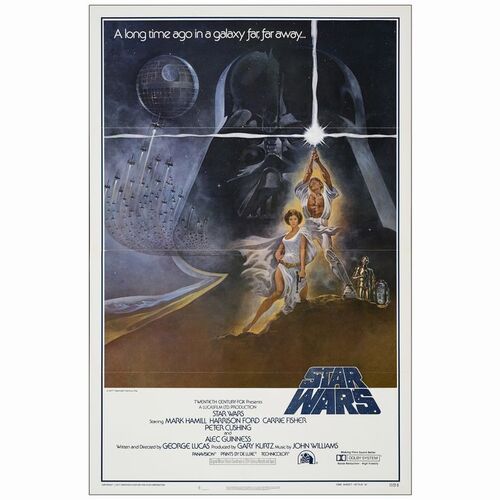 255: One Sheet (27" x 41"); First Printing Style A; Near Mint Flat Folded ### STAR WARS: A NEW HOPE (1977)