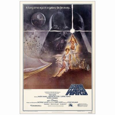 256: One Sheet (27" x 41"); Third Printing Style A; Fine+ on Linen ### STAR WARS: A NEW HOPE (1977)