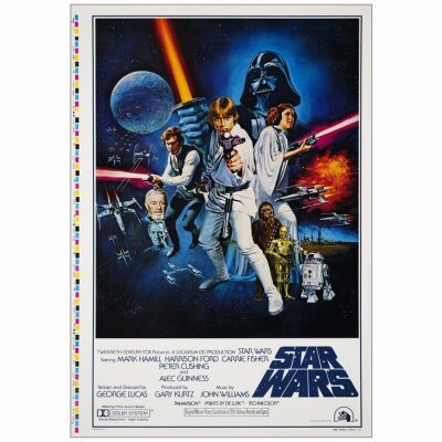 259: One Sheet (28.5" x 41"); Printers Proof International Style C; Very Fine+ on Linen ### STAR WARS: A NEW HOPE (1977)