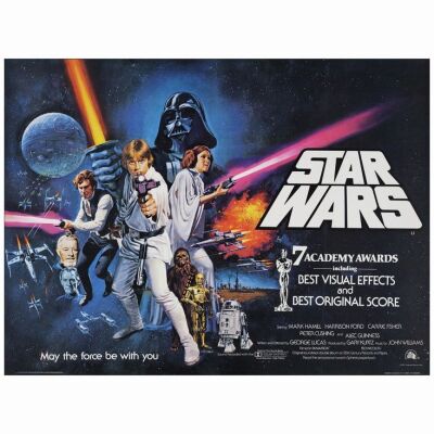 265: Full Bleed British Quad (30" x 40"); Academy Award Style, Style C; Very Fine on Linen ### STAR WARS: A NEW HOPE (1978)