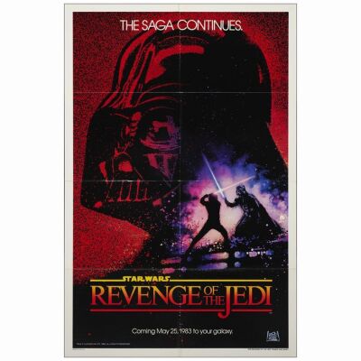 273: Withdrawn Advance One Sheet (26 7/8" x 41"); Dated Style; Very Fine Folded ### STAR WARS: REVENGE OF THE JEDI (1982)