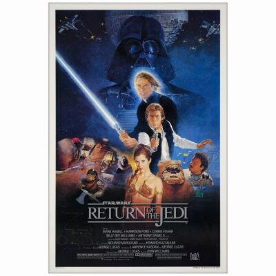 274: One Sheet (27" x 41") Autographed by Anthony Daniels (JSA COA); Howard Kazanjian Collection, Studio Style B; Near Mint Rolled ### STAR WARS: RETURN OF THE JEDI (1983)