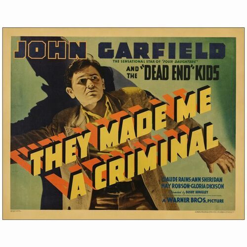 289: Half Sheet (22" x 28"); Fine- on Paper ### THEY MADE ME A CRIMINAL (1939)