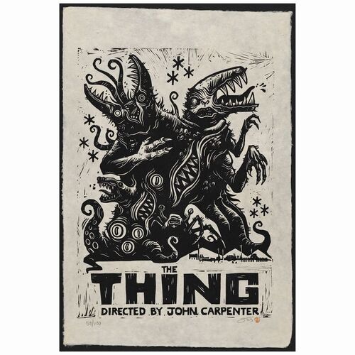 291: Art Print (20" x 30" ) Signed by Artist; 59/120; Near Mint Rolled ### THE THING (2023)