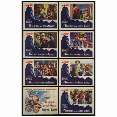 297: Lobby Card Set of (8) (11" x 14"); Fine+ ### THE TREASURE OF THE SIERRA MADRE (1948)