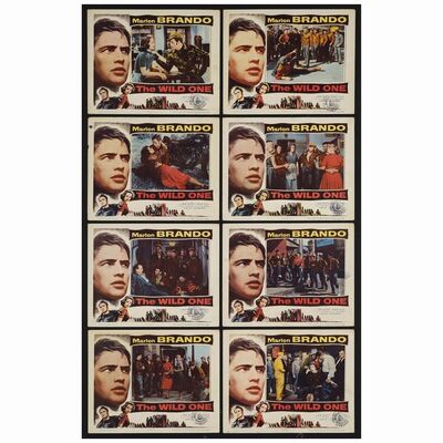 306: Lobby Card Set of (8) (11" x 14" ); Fine ### THE WILD ONE (1953)