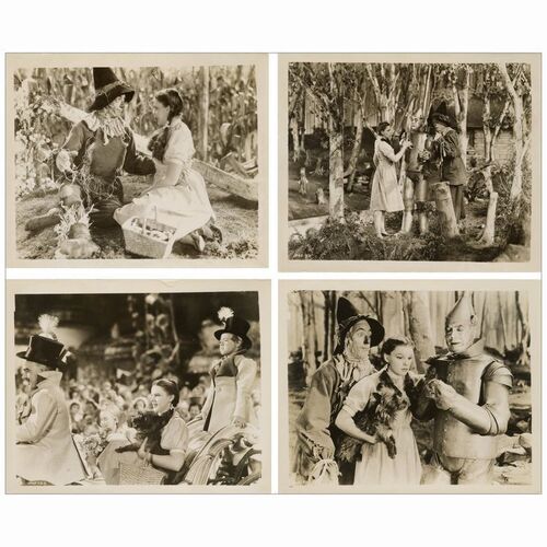 308: Vintage B&W Promotional Photos (4) (8" x 10"); Fine ### THE WIZARD OF OZ (1939)