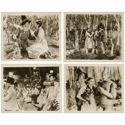 308: Vintage B&W Promotional Photos (4) (8" x 10"); Fine ### THE WIZARD OF OZ (1939)