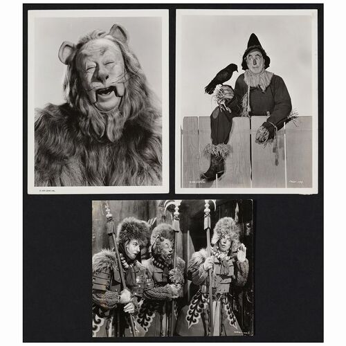309: Vintage B&W Promotional Photos (3) (8" x 10"); Fine ### THE WIZARD OF OZ (1939)