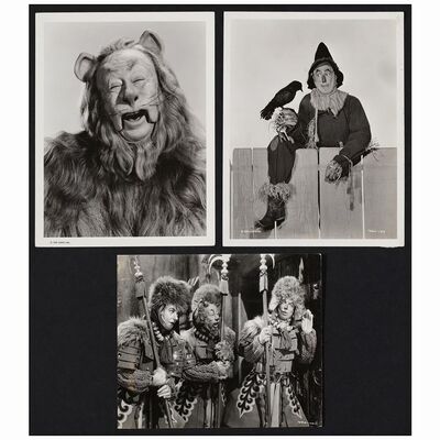 309: Vintage B&W Promotional Photos (3) (8" x 10"); Fine ### THE WIZARD OF OZ (1939)
