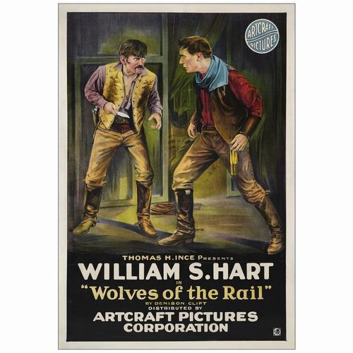 310: One Sheet (27" x 41"); Fine+ on Linen ### WOLVES OF THE RAIL (1918)