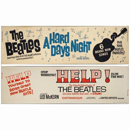 321: Banners (2) (24" x 83.75"); Fine Rolled ### A HARD DAY'S NIGHT (1964 & 1965)