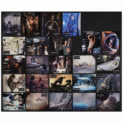 325: German Lobby Card Set of (24) and Envelope (8.5" x 10.75"); Fine+ ### ALIEN (1979)