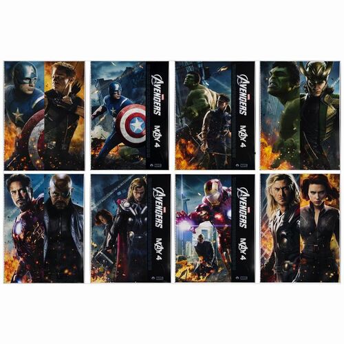 332: Printer's Proof Bus Shelters (8) (60" x 81"); Very Fine- Rolled ### THE AVENGERS (2012)