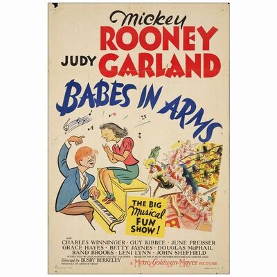 333: One Sheet (27" x 41" ); Style C; Good Folded ### BABES IN ARMS (1939)