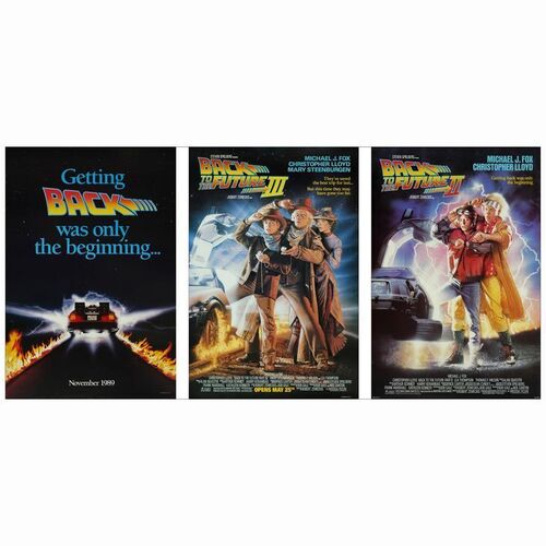 335: One Sheet, SS (2), One Sheet, DS (27" x 40"); (2( Teasers, (1) Standard Release; Near Mint Rolled ### BACK TO THE FUTURE PART II, BACK TO THE FUTURE PART III (1989 & 1990)