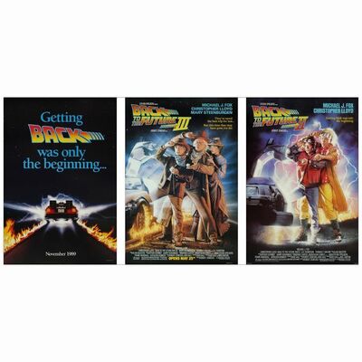335: One Sheet, SS (2), One Sheet, DS (27" x 40"); (2( Teasers, (1) Standard Release; Near Mint Rolled ### BACK TO THE FUTURE PART II, BACK TO THE FUTURE PART III (1989 & 1990)