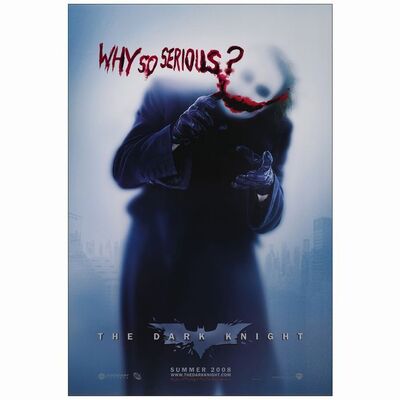 340: One Sheet, DS (27" x 40"); Teaser; Mint Rolled ### THE DARK KNIGHT (2008)