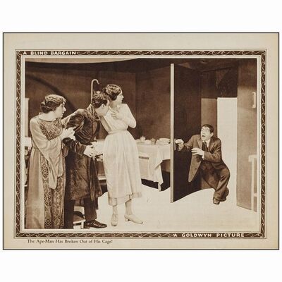 348: Lobby Card (11" x 14"); Very Fine ### A BLIND BARGAIN (1922)