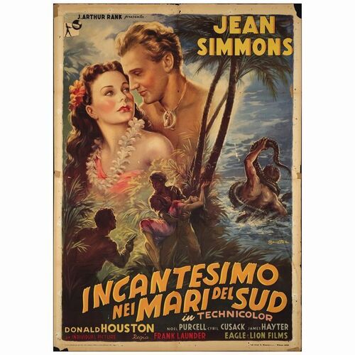 349: Italian 2-Fogli (39" x 55"); Very Good- Folded ### THE BLUE LAGOON (1949)