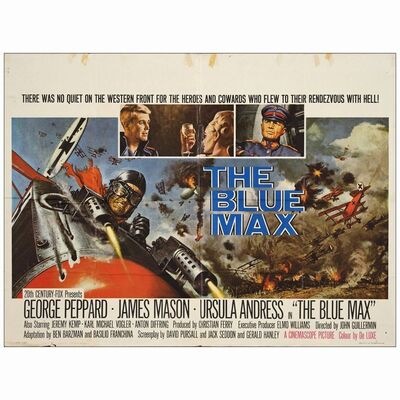 350: British Quad (30" x 40" ); Very Fine- Folded ### THE BLUE MAX (1966)