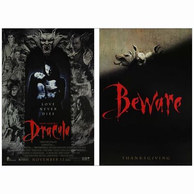 352: One Sheets (2) (27" x 41"); Teasers; Very Fine- Rolled ### BRAM STOKER'S DRACULA (1992)