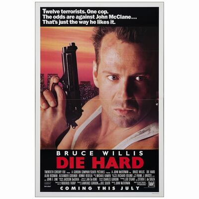 381: One Sheet (27" x 41"); Advance; Very Fine Folded ### DIE HARD (1988)