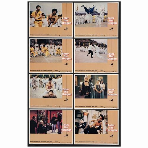 391: Lobby Card Set of (8) (11" x 14"); Very Fine+ ### ENTER THE DRAGON (1973)