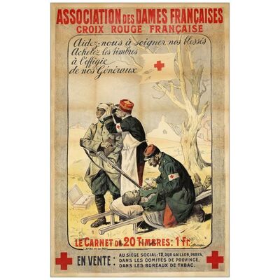 402: French Half Grande (31" x 48"); Very Good+ on Linen ### FRENCH RED CROSS (1917)