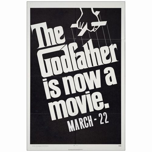 414: One Sheet (27" x 41"); Very Fine- Folded ### THE GODFATHER (1972)