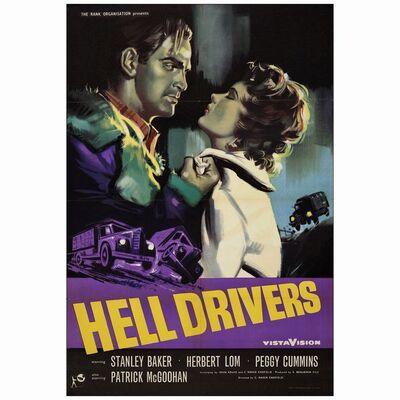 426: British One Sheet (27" x 40"); Very Fine Folded ### HELL DRIVERS (1957)