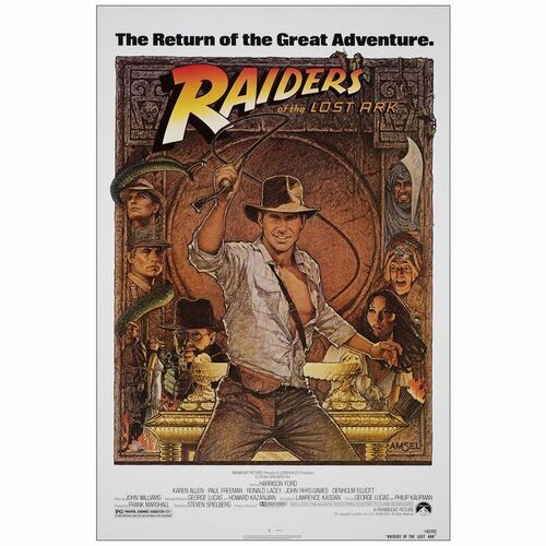 436: One Sheet (27" x 41"); Howard Kazanjian Collection; Near Mint Rolled ### INDIANA JONES AND THE RAIDERS OF THE LOST ARK (R-1982)