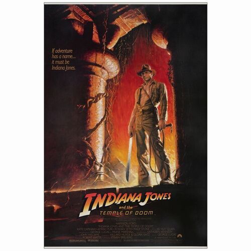 439: One Sheet (27" x 41"); Very Fine- on Linen ### INDIANA JONES AND THE TEMPLE OF DOOM (1984)