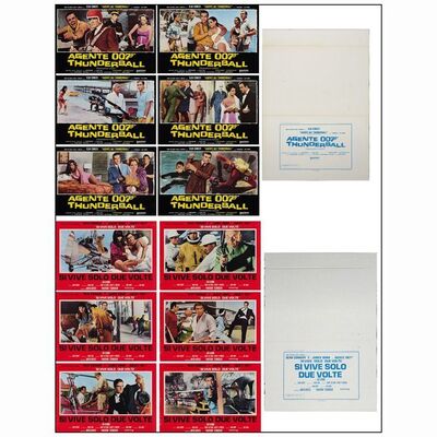 448: Italian Photobusta Sets (2) of (6) (18" x 26.25"); Fine+ Rolled ### JAMES BOND: THUNDERBALL/YOU ONLY LIVE TWICE (R-1971)