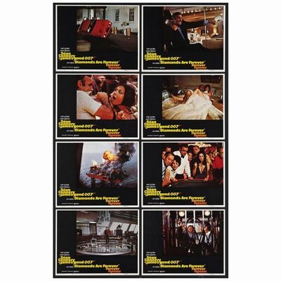 455: Lobby Card Set of (8) (11" x 14" ); Very Fine+ ### JAMES BOND: DIAMONDS ARE FOREVER (1971)