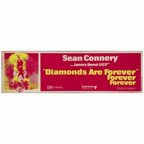 457: Banner (82" x 24"); Very Fine- Rolled ### JAMES BOND: DIAMONDS ARE FOREVER (1971)