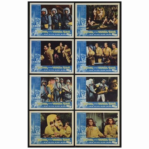 464: Lobby Card Set of (8) (11" x 14"); Very Fine ### JOURNEY TO THE SEVENTH PLANET (1962)