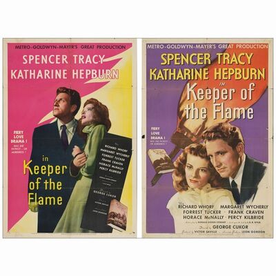466: One Sheets (2) (27" x 41"); Styles C & D; Very Fine Folded ### KEEPER OF THE FLAME (1942)