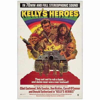 467: One Sheet (27" x 41"); Fine+ Folded ### KELLY'S HEROES (1970)
