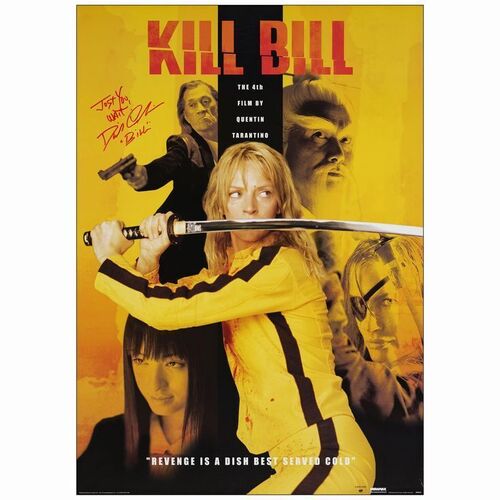 469: Commercial Poster (24" x 34") Autographed by David Carradine (JSA COA); Very Fine Rolled ### KILL BILL: VOL. 1 (2003)